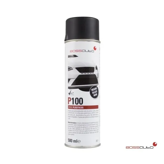 BS SPRAY PLASTICOS P100 ESPECIAL LISO NEGRO 500ML